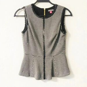 Vince Camuto Polka Dot Sleeveless Top XS